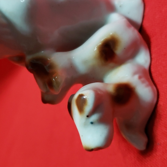 Vintage Ceramic Wire Fox Terrier and Pups Dog Figurine - Picture 10 of 16